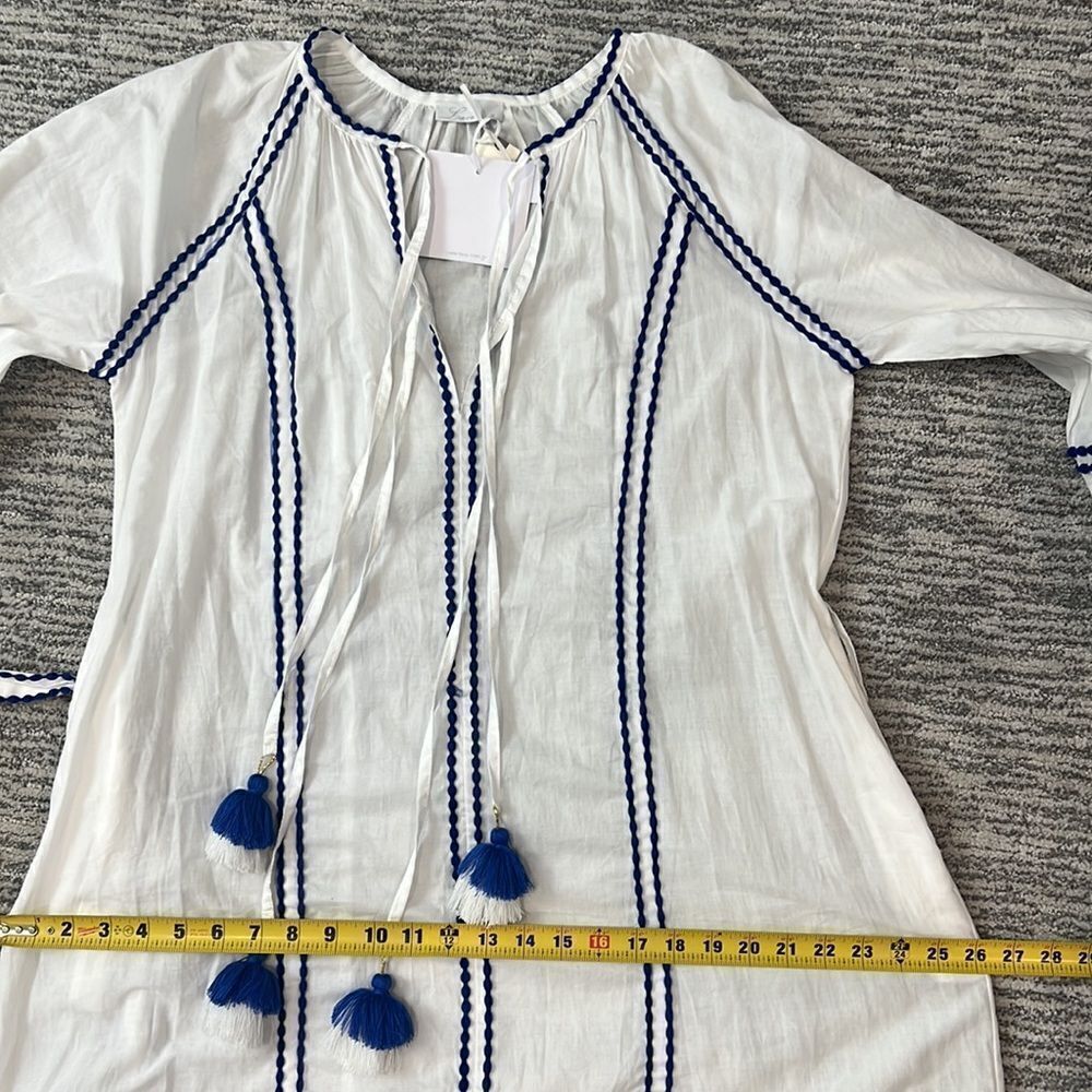 NWT LACE THE LABEL EMBROIDERED PEASANT DRESS Anthropologie Medium - Picture 10 of 16